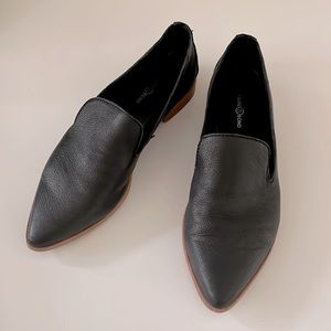 TREASURE & BOND Kena Womens Leather Loafers Color Black Size 7.5